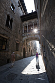 Bridge of Sighs at Carrer del Bisbe,Barcelona,Catalonia,Spain