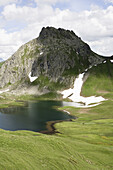 Tilisuna Seehorn and lake Tilisuna, Montafon, Vorarlberg, Austria