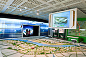Model of the Expo 2010 site at urban planning museum, Shanghai, China, Asia