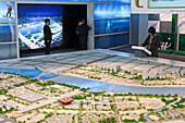 Model of the Expo 2010 site at urban planning museum, Shanghai, China, Asia