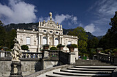 Schloss Linderhof, Ettal, bei Oberammergau, Bayern, Deutschland, Europa