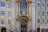 Asam church, Asamkirche, St. Johann Nepomuk was build in 1733–1746 by the Asam brothers Asam, Cosmas Damian Asam and Egid Quirin Asam, Munich, Bavaria, Germany, Europe