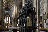 Sebaldusgrab in St. Sebald, Sebalduskirche in Nürnberg, Nürnberg, Bayern, Deutschland, Europa