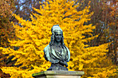 Annette von Droste memorial, Huelshoff castle, Havixbeck, Muensterland, North Rhine-Westphalia, Germany