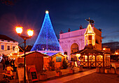 Christmas market, Brandenburg Gate, Potsdam, Brandenburg state, Germany