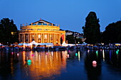 Summer fair around Eckensee, Stuttgart National Theatre, Stuttgart, Baden-Wurttemberg, Germany