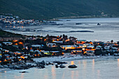 Coastal landscape at dusk, Clifton, Capetown, Western Cape, RSA, South Africa, Africa