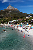 Clifton beach and Lions head mountain, Capetown, Western Cape, RSA, South Africa, Africa