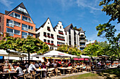 Restaurants in the old town, Cologne, North Rhine-Westphalia, Germany