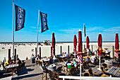 Restaurant am Strand, St. Peter-Ording, Schleswig-Holstein, Deutschland