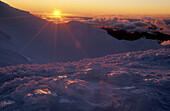 Sunset on The Dome Mt Ruapehu Tongariro National Park New Zealand