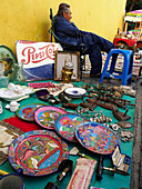 Los Sapos flea market. Puebla,  México.