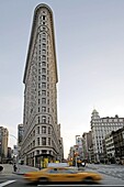 USA New York City Flatiron building in Manhattan