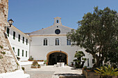 Church on the top of Monte Toro,  Es Mercadal. Minorca,  Baleric Islands,  Spain