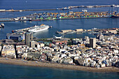 Playa de las Canteras, Puerto de la Luz, Las Palmas de Gran Canaria, Gran Canaria, Kanarische Inseln, Spanien