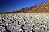Badwater,  saltpan in desert,  saltformation,  Death Valley National Park,  California,  USA