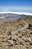 Path,  Mount Teide,  Las Cañadas del Teide National Park. Tenerife,  Canary Islands,  Spain