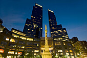 Columbus Circle and the Time Warner building,  Upper West side,  Manhattan,  New York,  USA,  2008