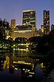 The Plaza Hotel from The Pond,  Central Park,  Manhattan,  New York,  USA,  2008