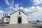 Church at small fishermen village of Cacela Velha. Algarve,  Portugal
