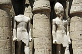 Statues of Ramesses IILuxor temple,  Luxor city,  Egypt 
