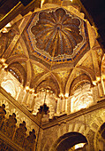 Kuppel der Großen Moschee Mihrab Córdoba Andalusien Spanien