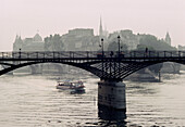 The Pont des Arts and the Cité island,  Paris,  France