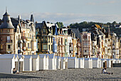 The beach of Mers-les-Bains,  Somme,  France