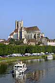 The Yonne river at Auxerre,  Yonne,  France