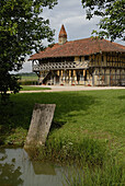 Ferme de la Foret,  traditional farmhouse of the Bresse region,  St Trivier de Courtes,  Ain,  France