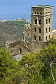 Benedictine monastery of Sant Pere de Rodes. Girona province,  Catalonia,  Spain