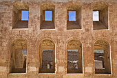 TURKEY,  Anatolia,  Dogubayazit,  Ishak Pasa Palace,  Second courtyard,  Selamlik - Men´s apartments interior windows