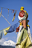 India,  Sikkim,  Khecheopalri Lake,  Khecheopalri Stupa