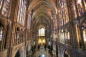 Main nave of cathedral,  Leon. Castilla-Leon,  Spain