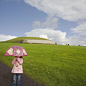 Little girl. Newgrange. The Boyne Valley. Co. Meath. Ireland.