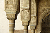 Moorish style architectural details,  Alhambra,  Granada,  Spain