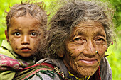 Grandmother and child Malana,  Himachal Pradesh,  India