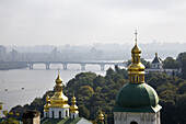 Ukraine Kiev Monastery of the Kiev Perchrsk Laura View from the left side of River Dnipro Unesco World Heritage Site