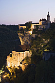 France,  Midi Pyrenees,  Lot,  Rocamadour Pilgrimage site Located on St James of Compostela Way