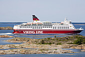 Finland,  Aland Island Coast Viking Line Ship