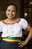 Mexico Tabasco Villahermosa Waitress at Eden Restaurant