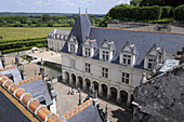 France,  Villandry 37  Villandry castle view from the top of the keep