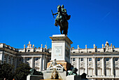 De, Equestrian, Estátua, Felipe, Madrid, Month, Months, Of, Oriente, Palacio, Philip, Plaza, Real, Statue, XW4-869767, agefotostock 