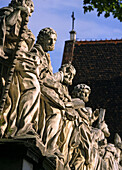 Poland,  Krakow,  Baroque St Peter and St Paul Church Apostles statues