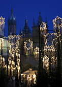 Poland Krakow,  Christmas at night