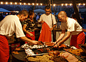 Poland Krakow Food at Main Market Square