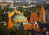 Poland,  Krakow,  Slowacki Theatre from high