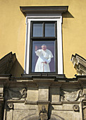 Poland,  Krakow,  Episcopal Palace and Pope´s window