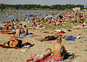 Poland,  Kryspinow lagoon,  nearest water for relaxing Krakowians