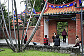 Taiwan,  Taipei,  Confucius Temple,  garden,  people